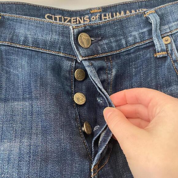 Citizens of Humanity Straight Leg Mid Rise Jeans Women's Size 28 - Picture 8 of 9